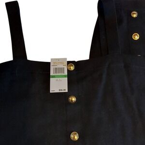 Womens‎ Michael Kors Black 2 Piece Set Sweater Tank & Skirt Size Large NWT $98